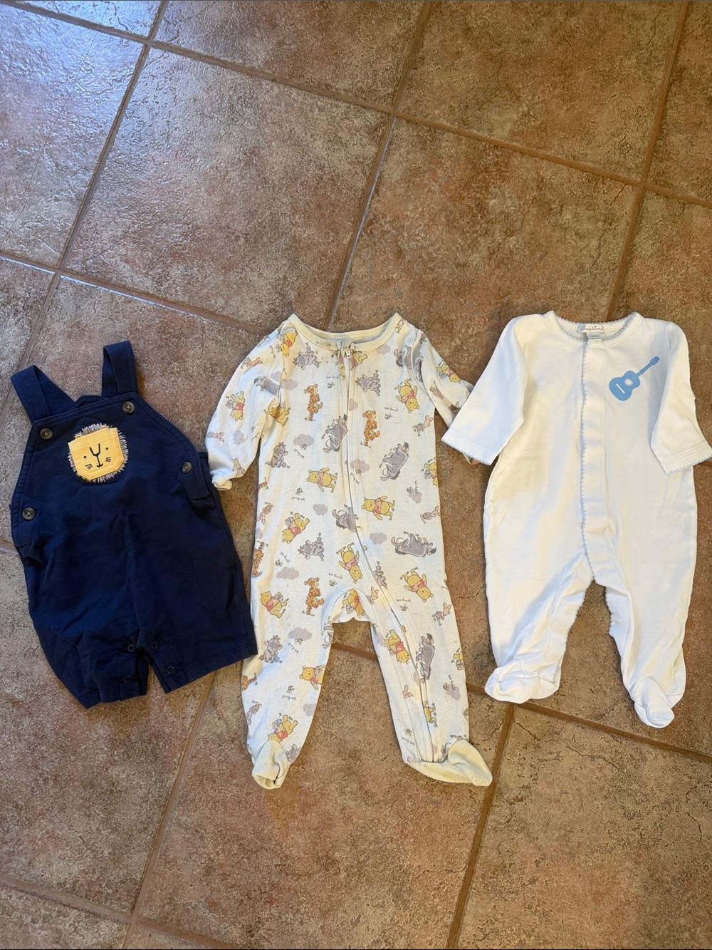 Navy Lion Overalls Kids One-Piece